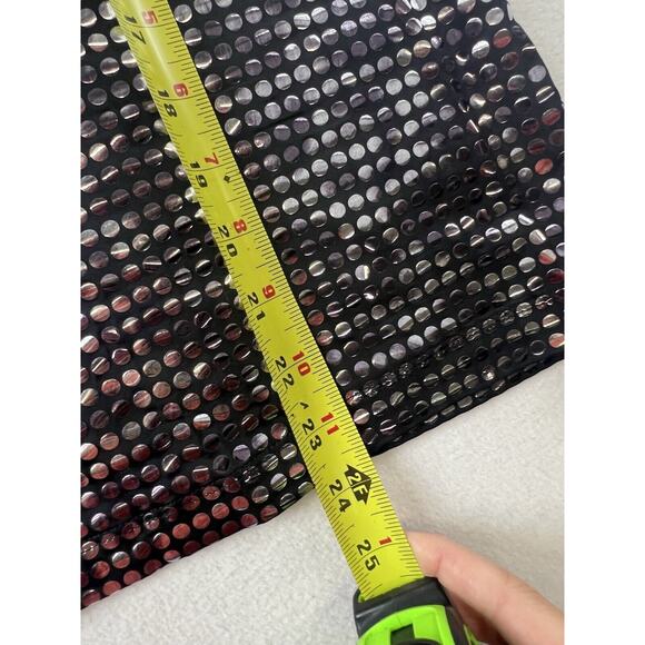 Laura Ahsley Large Woman Sequin Blouse Y2k Long Sleeve Stretch‎ Swiftie - Picture 5 of 5